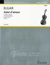 Salut d'amour for Violin and Piano, E major opus 12